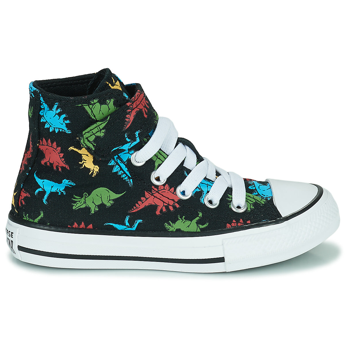 Scarpe bambini ragazzo Converse  Chuck Taylor All Star 1V Dinosaurs Hi  Multicolore 