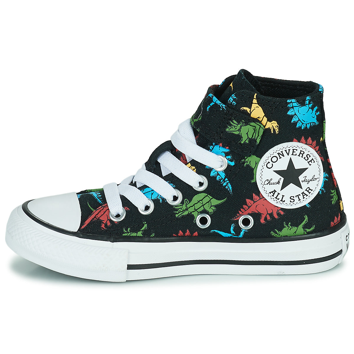 Scarpe bambini ragazzo Converse  Chuck Taylor All Star 1V Dinosaurs Hi  Multicolore 