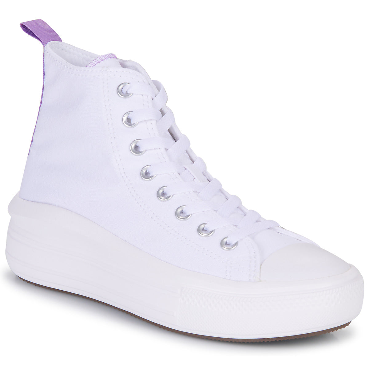 Scarpe bambini ragazza Converse  Chuck Taylor All Star Move Platform Foundation Hi  Bianco 