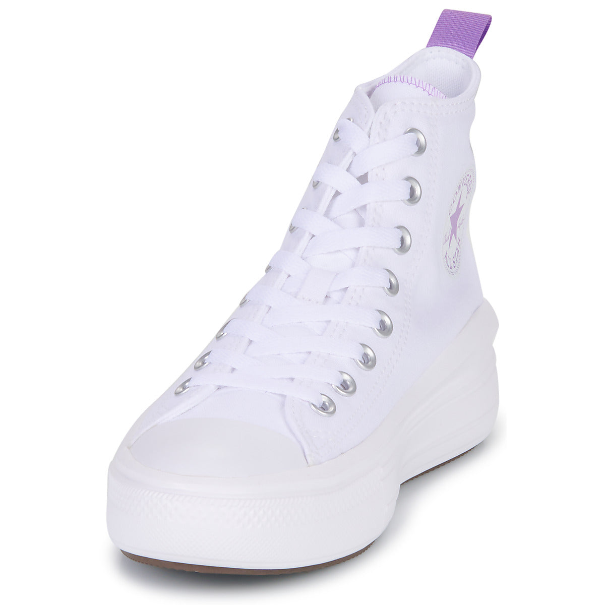 Scarpe bambini ragazza Converse  Chuck Taylor All Star Move Platform Foundation Hi  Bianco 