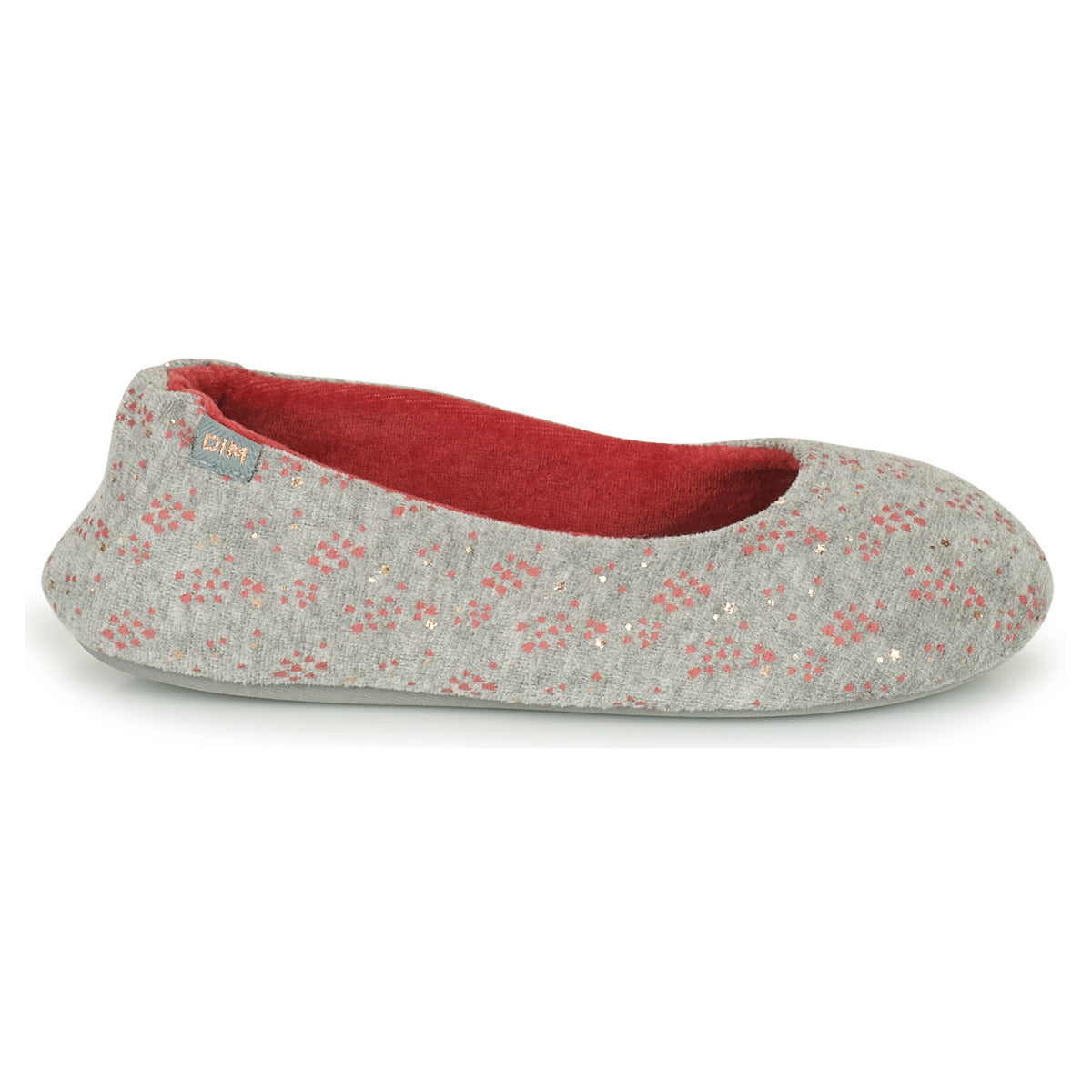 Women's slippers DIM D PAROLE C Grey