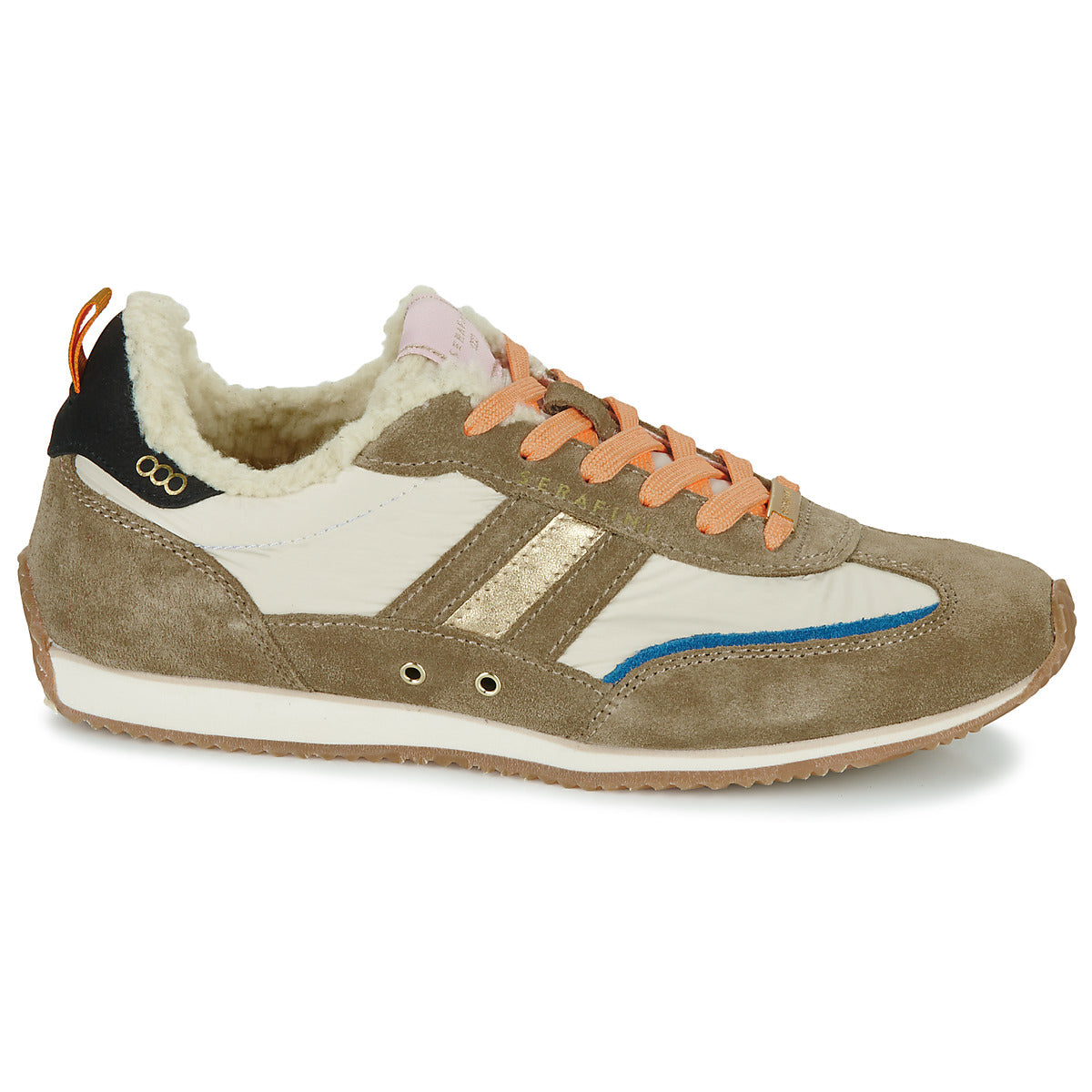 Sneakers basse donne Serafini  LADY D  Beige 