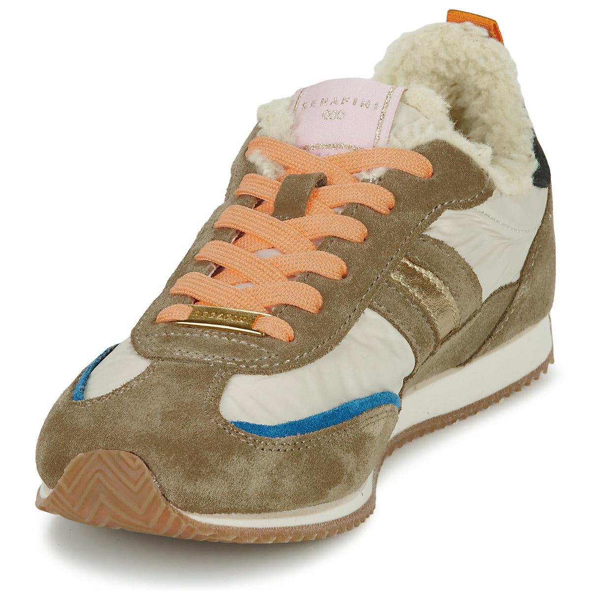 Sneakers basse donne Serafini  LADY D  Beige 