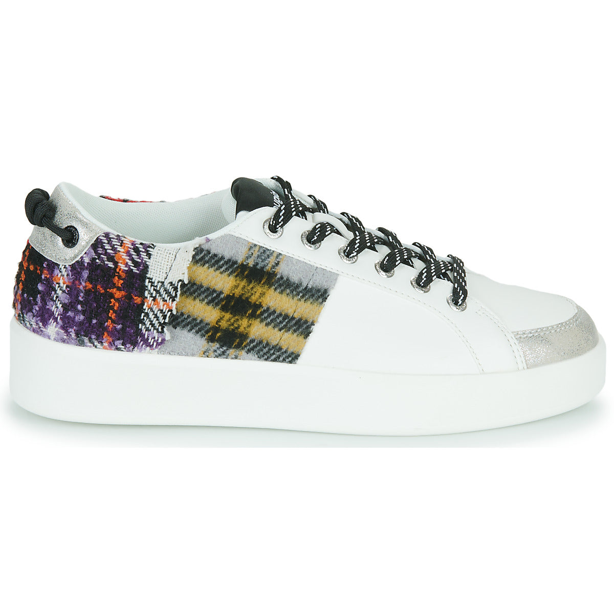 Sneakers basse donne Desigual  FANCY TARTAN  Bianco 