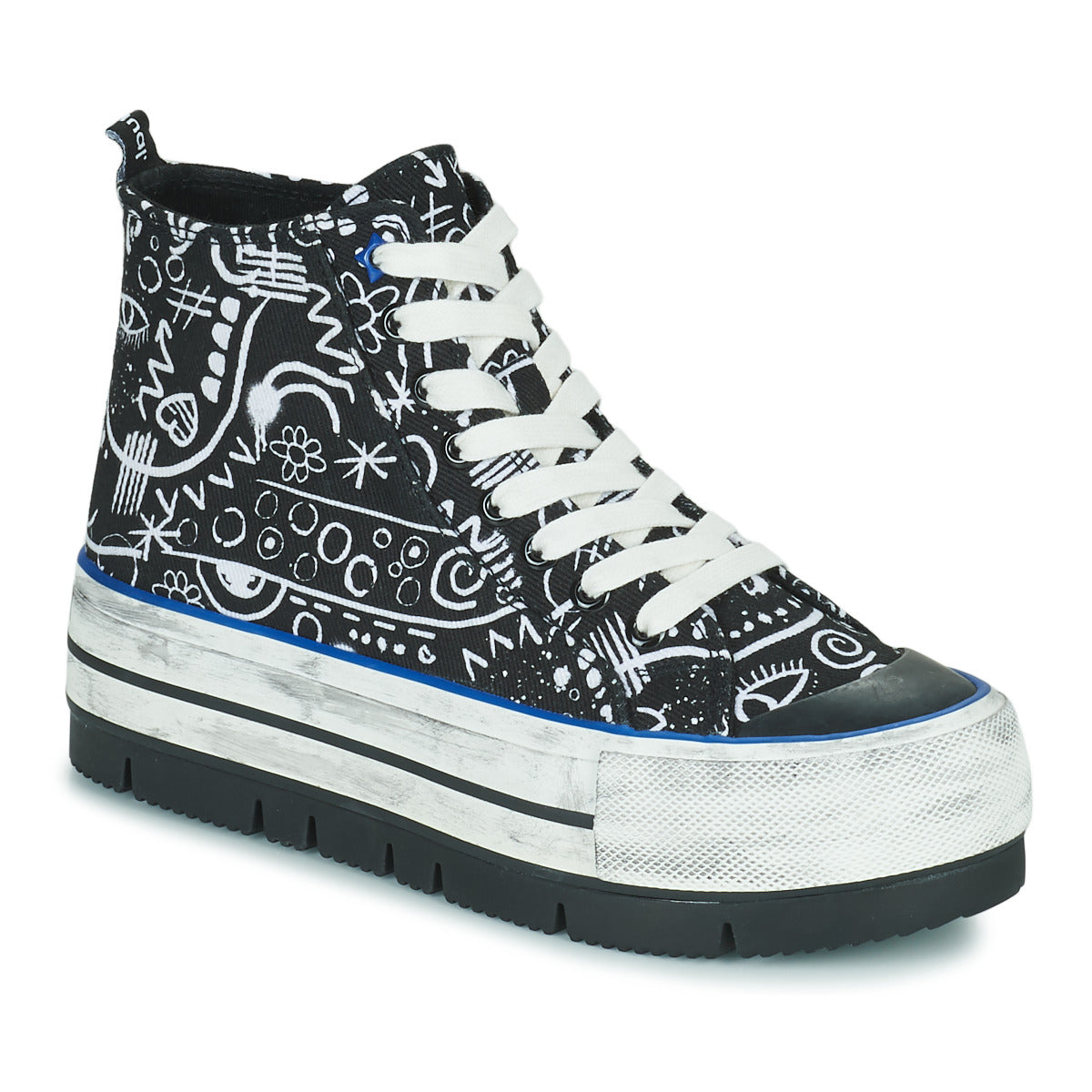 Sneakers alte donne Desigual  SHOES CRUSH ARTE  Nero 