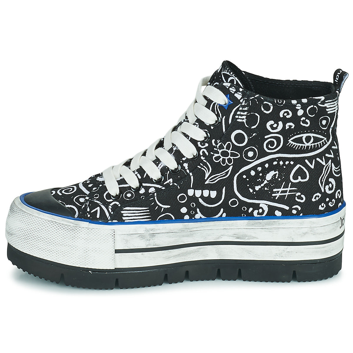 Sneakers alte donne Desigual  SHOES CRUSH ARTE  Nero 