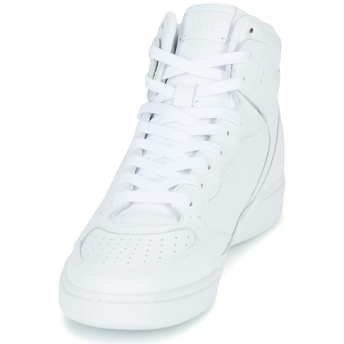 Sneakers alte donne Polo Ralph Lauren  POLO CRT HGH-SNEAKERS-LOW TOP LACE  Bianco 