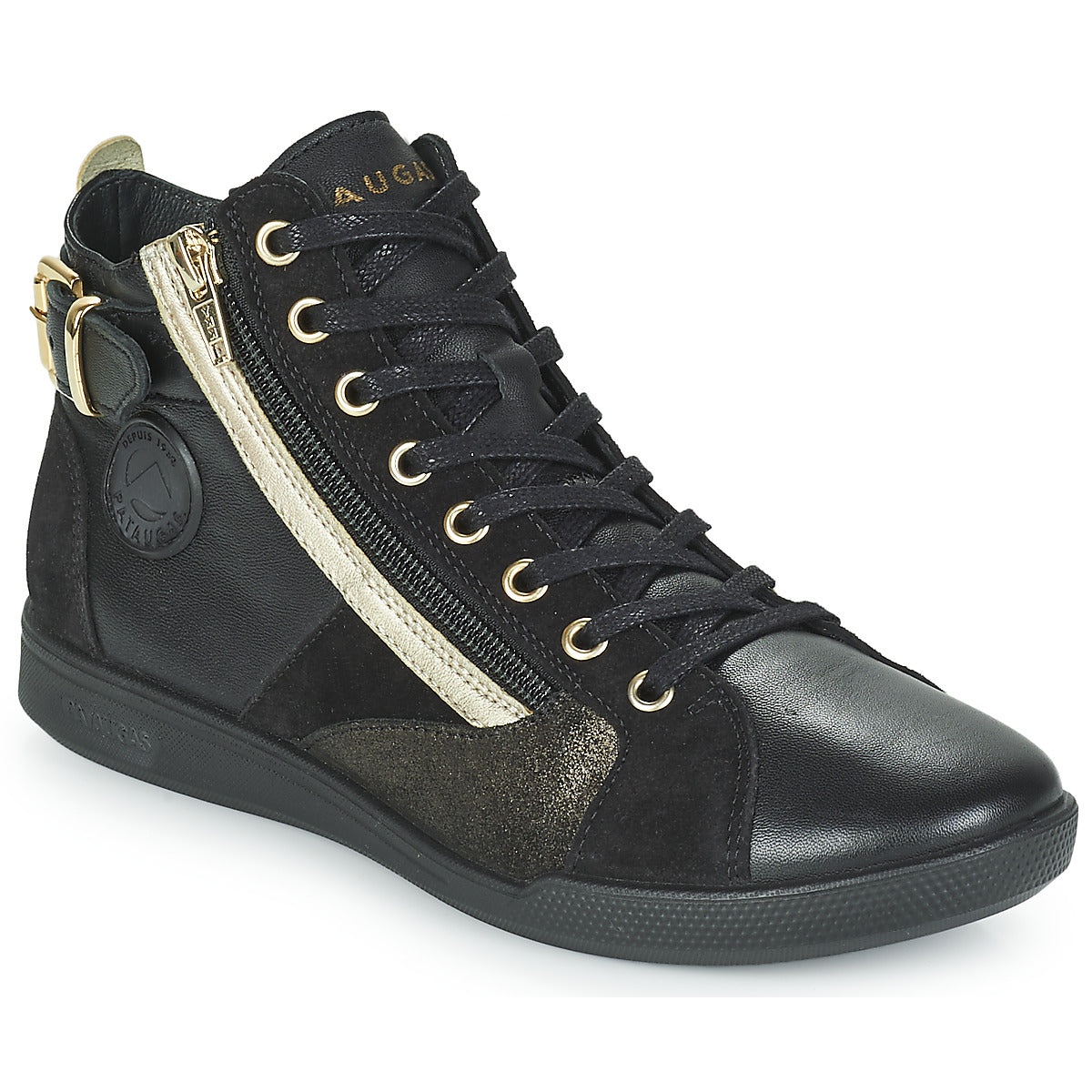 Sneakers alte donne Pataugas  PALME MIX  Nero 