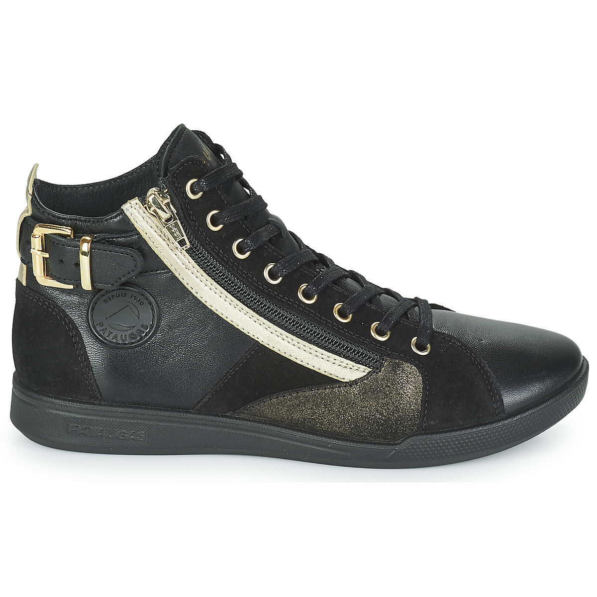 Sneakers alte donne Pataugas  PALME MIX  Nero 