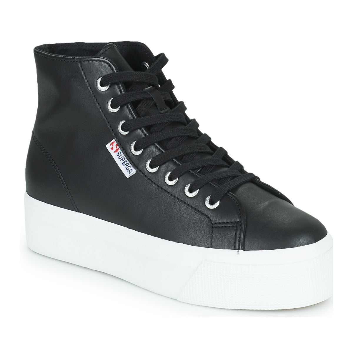 Sneakers alte donne Superga  2730 HI TOP NAPPA  Nero 