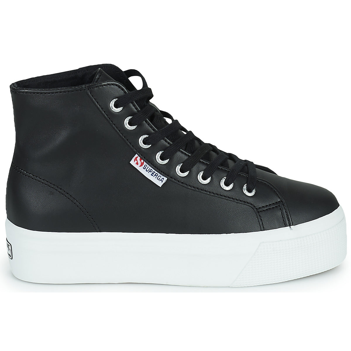 Sneakers alte donne Superga  2730 HI TOP NAPPA  Nero 