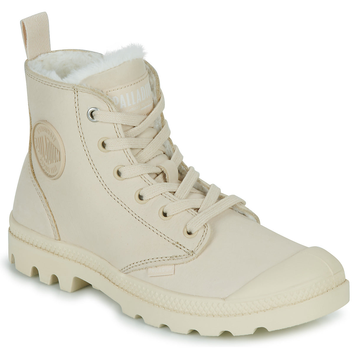 Sneakers alte donne Palladium  PAMPA HI ZIP WL  Beige 