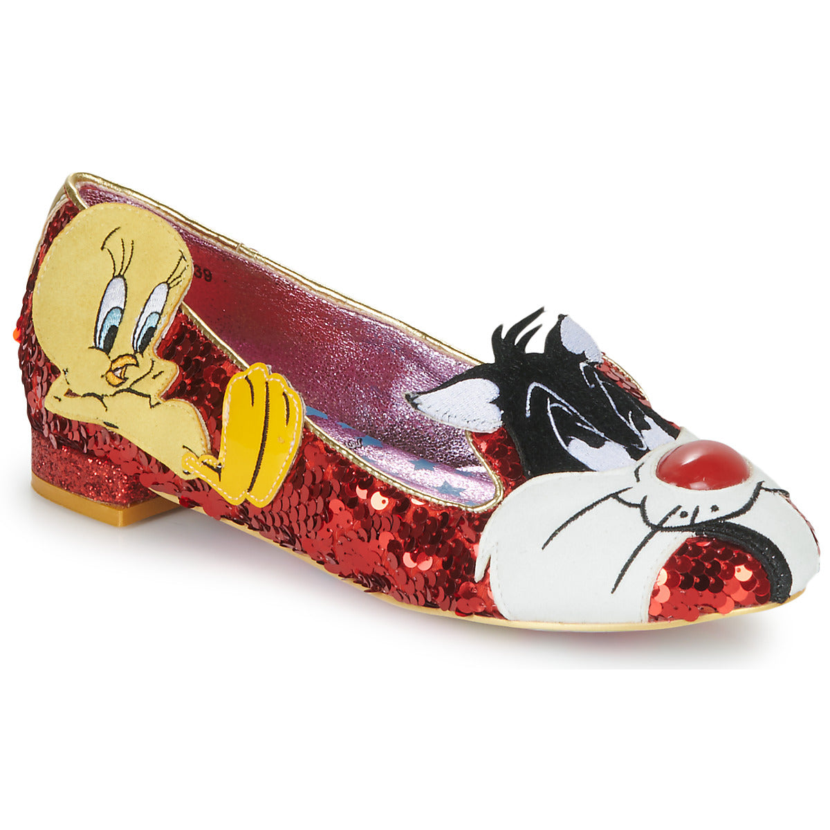 Ballerine donne Irregular Choice  LOONEY TUNES 8  Rosso 