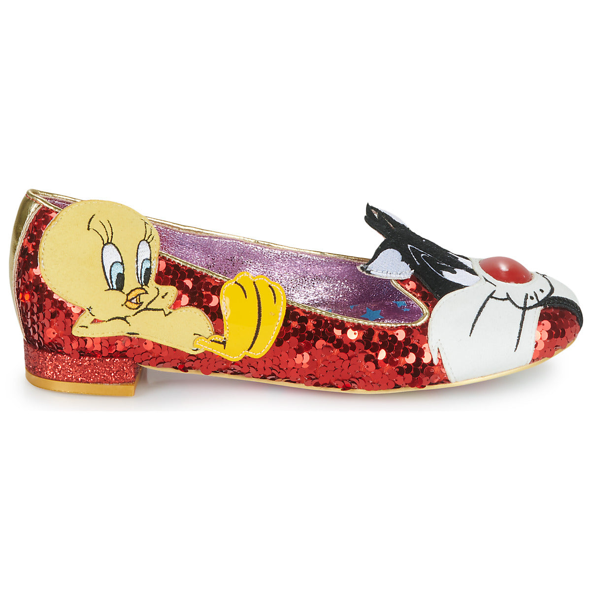 Ballerine donne Irregular Choice  LOONEY TUNES 8  Rosso 