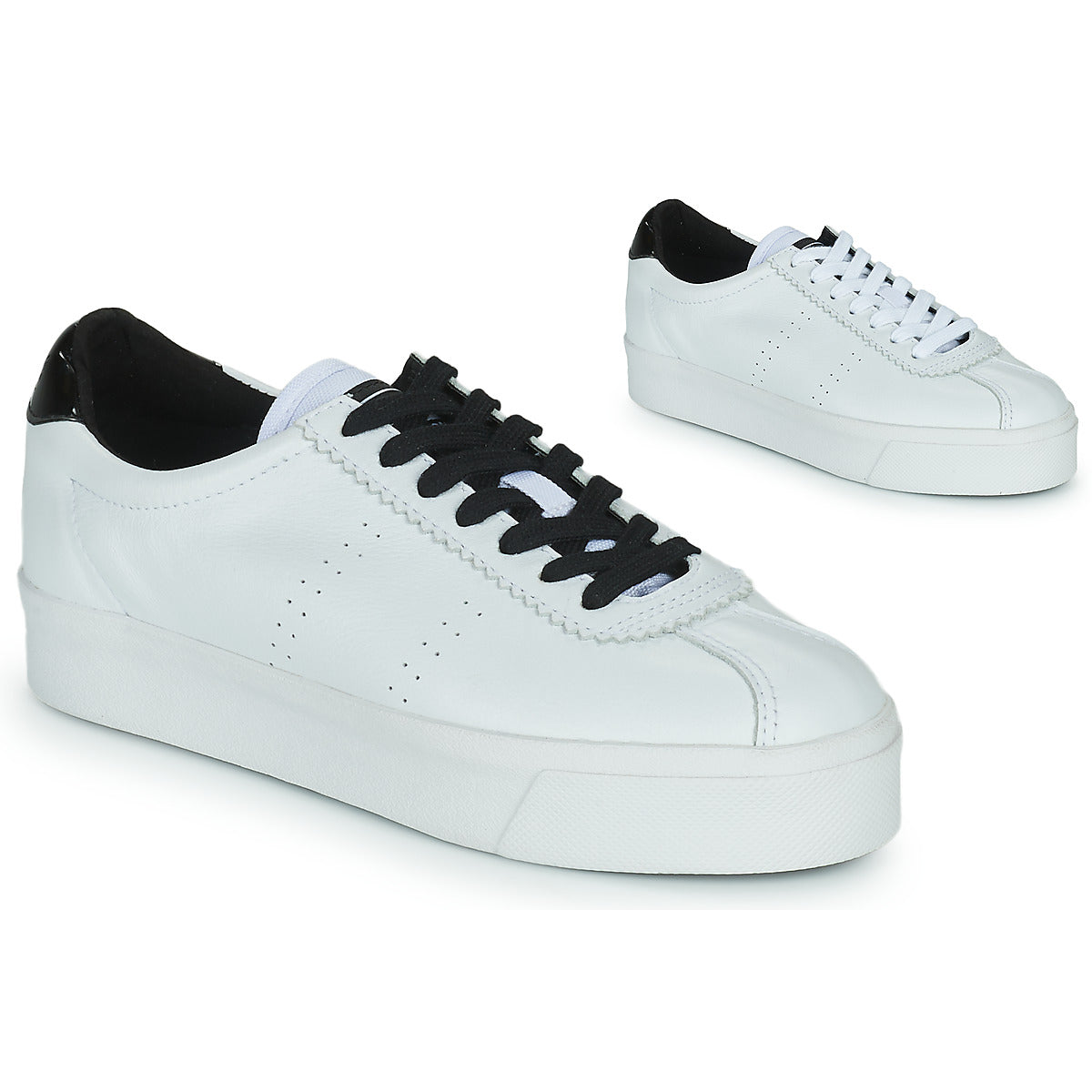 Sneakers basse donne Superga  WHITE BLACK  Bianco 