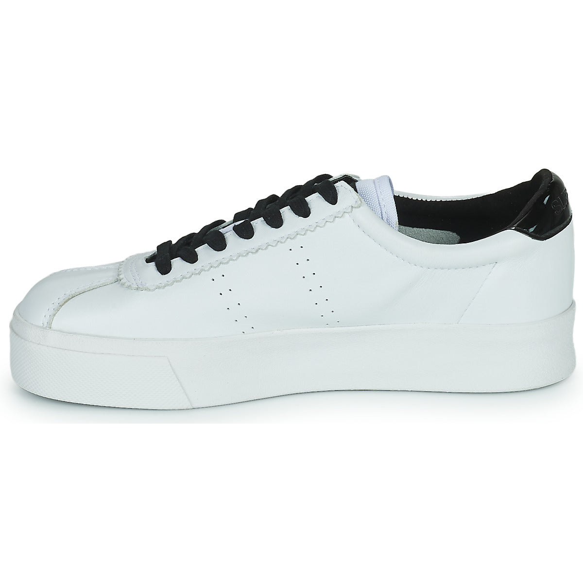 Sneakers basse donne Superga  WHITE BLACK  Bianco 