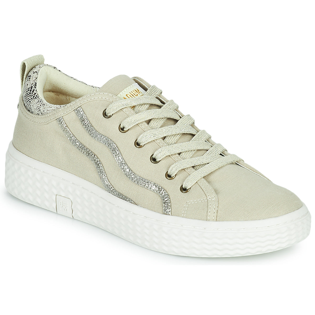 Sneakers basse donne Palladium  TEMPO 02 CVS~TAUPE~M  Beige 