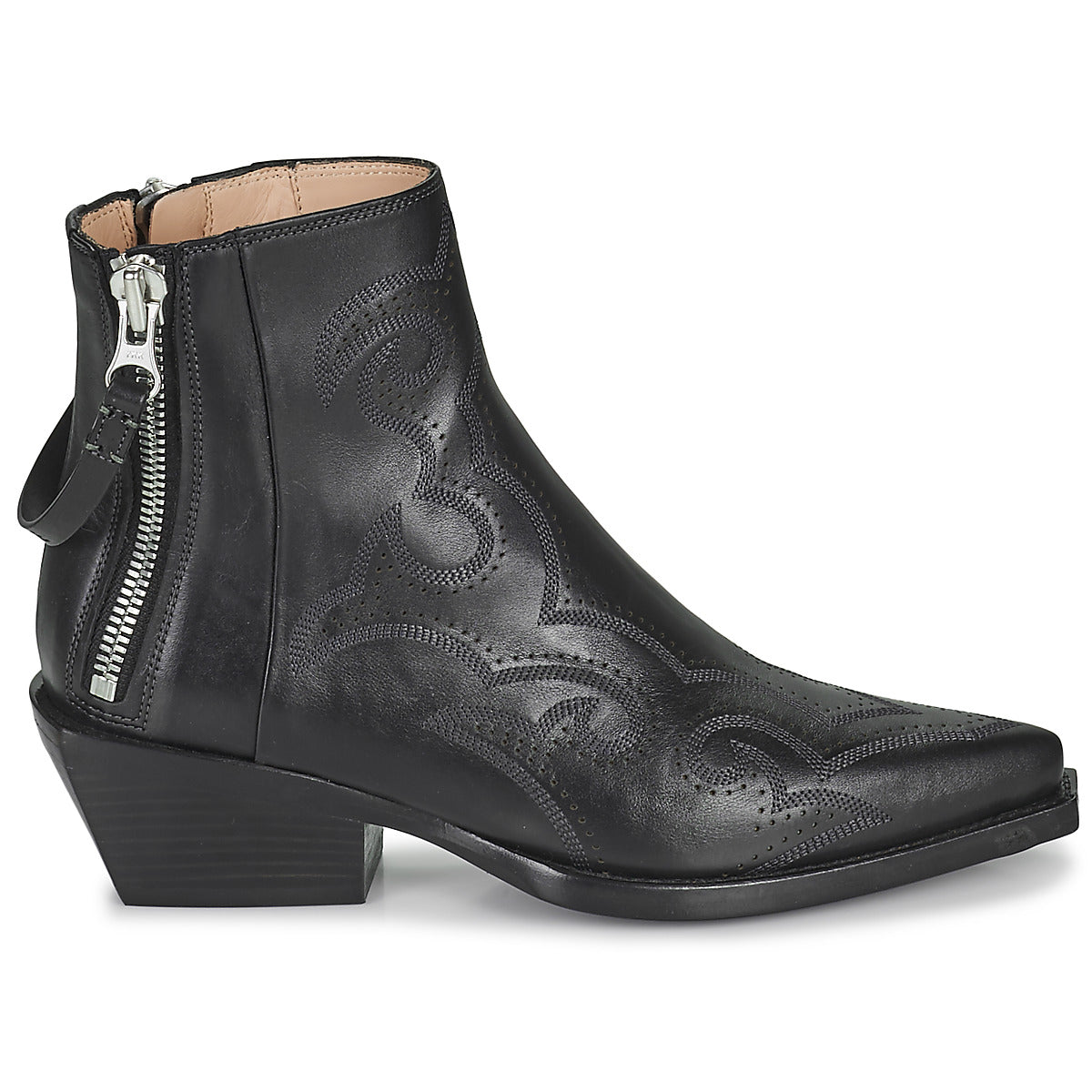 Stivaletti donne Freelance  CALAMITY 4 WEST DOUBLE ZIP BOOT  Nero