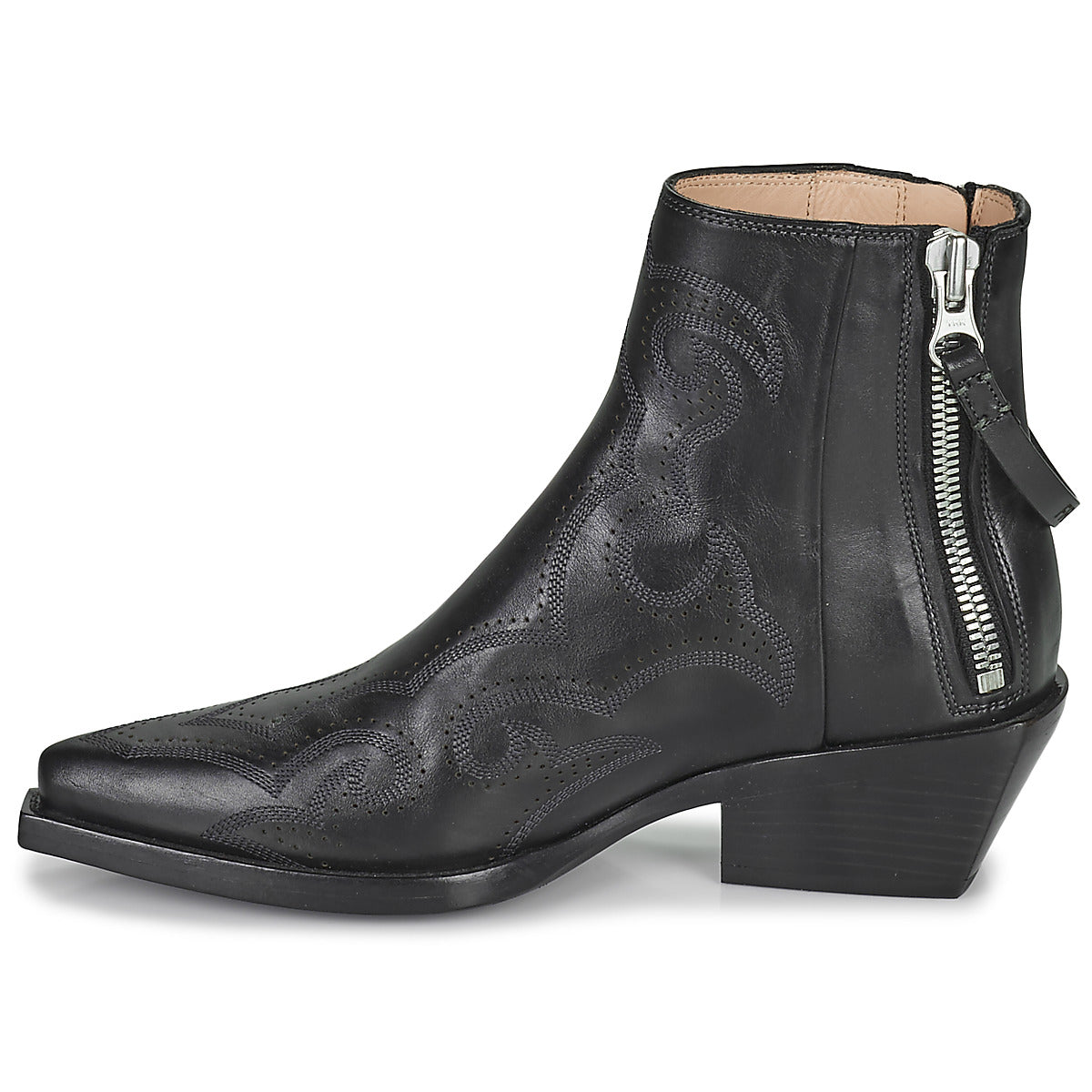 Stivaletti donne Freelance  CALAMITY 4 WEST DOUBLE ZIP BOOT  Nero