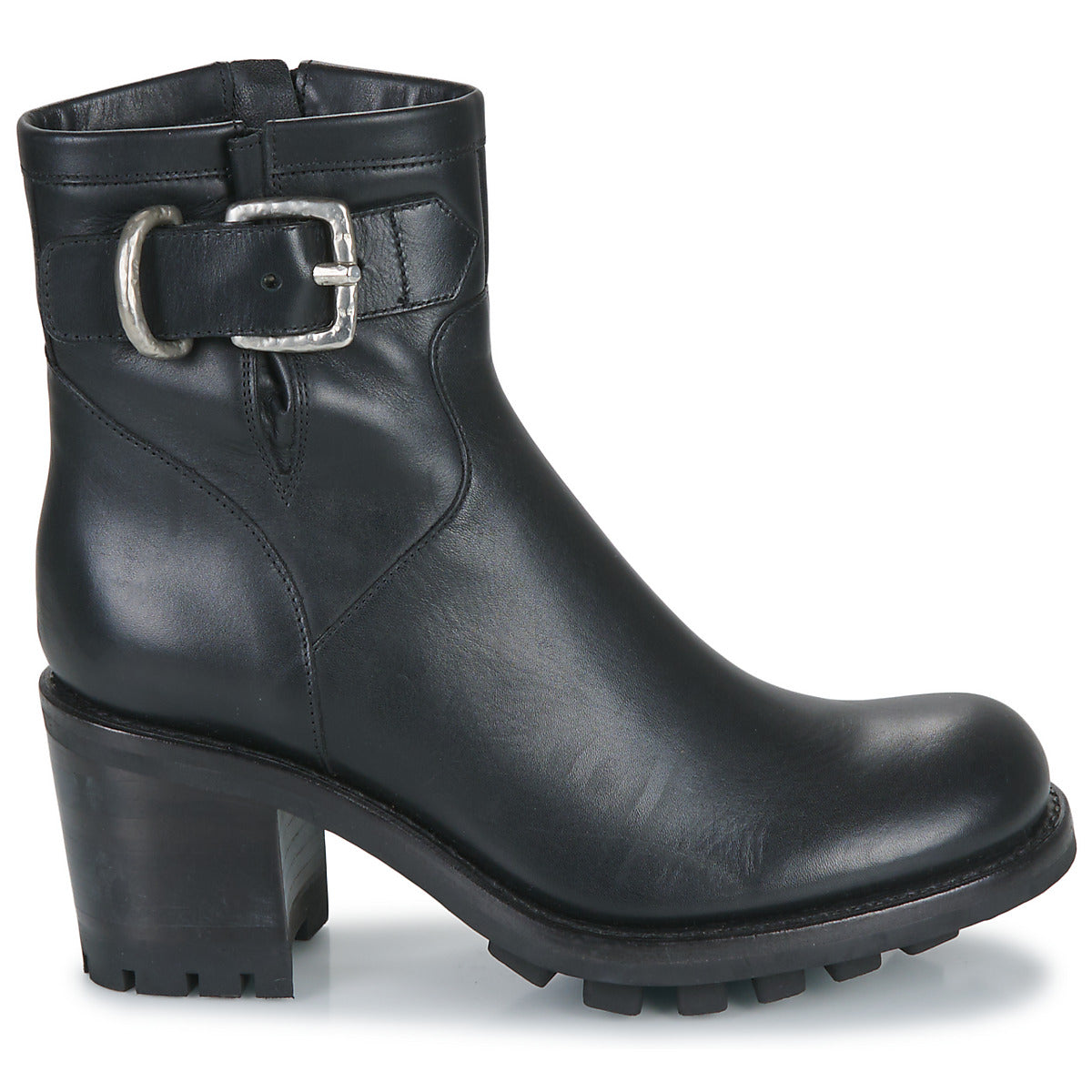 Freelance Damen Stiefeletten JUSTY 7 SMALL GERO BUCKLE Schwarz