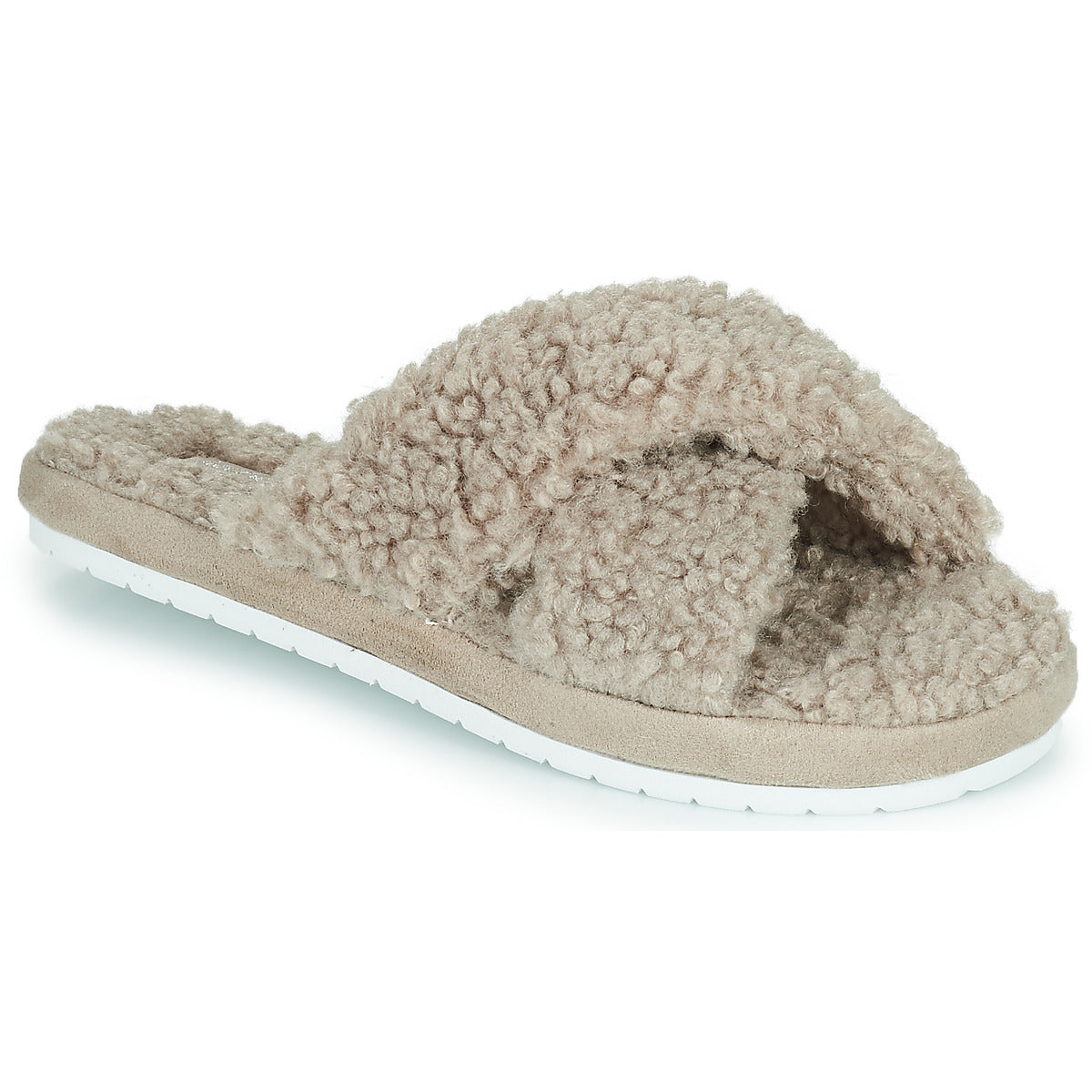 Pantofole donne Skechers  COZY SLIDE  Beige 