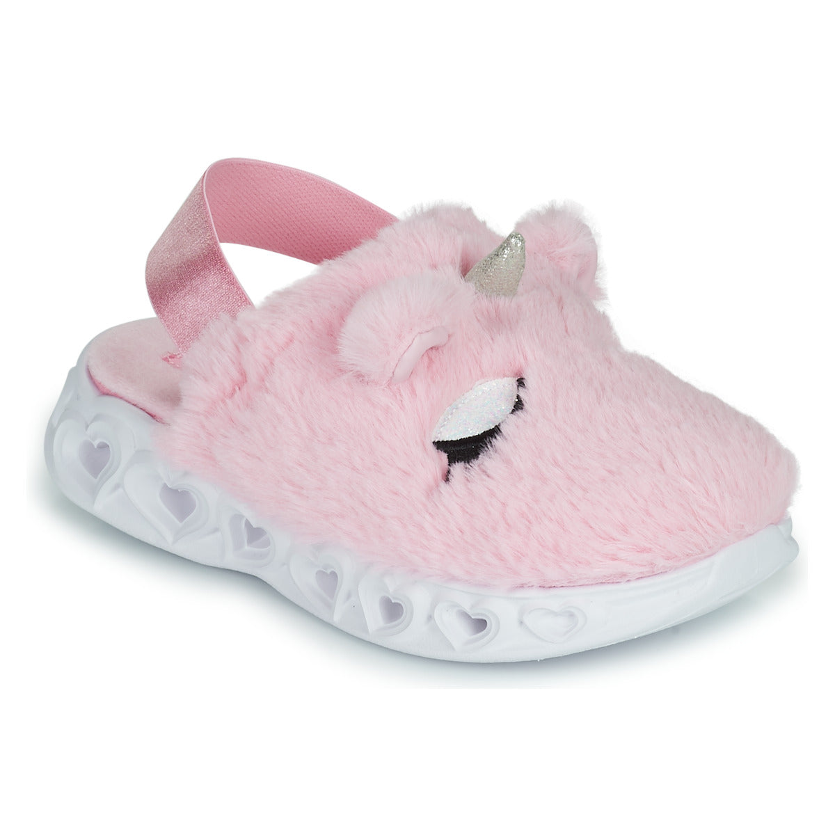 Pantofole bambini ragazza Skechers  HEART LIGHTS SANDALS  Rosa 