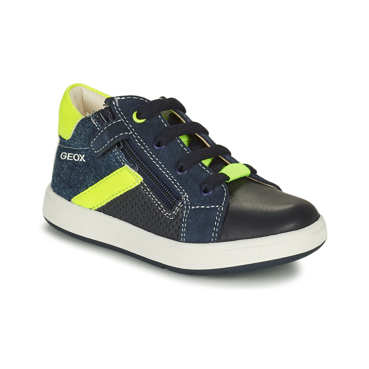 Scarpe bambini ragazzo Geox  B BIGLIA B. B - NAPPA+DENIM SL  Marine 