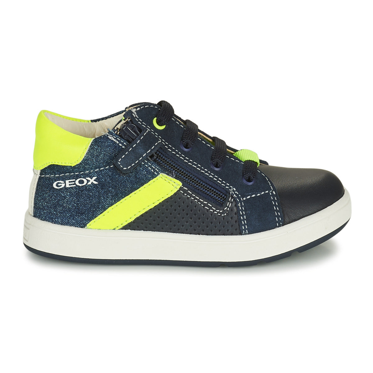 Scarpe bambini ragazzo Geox  B BIGLIA B. B - NAPPA+DENIM SL  Marine 