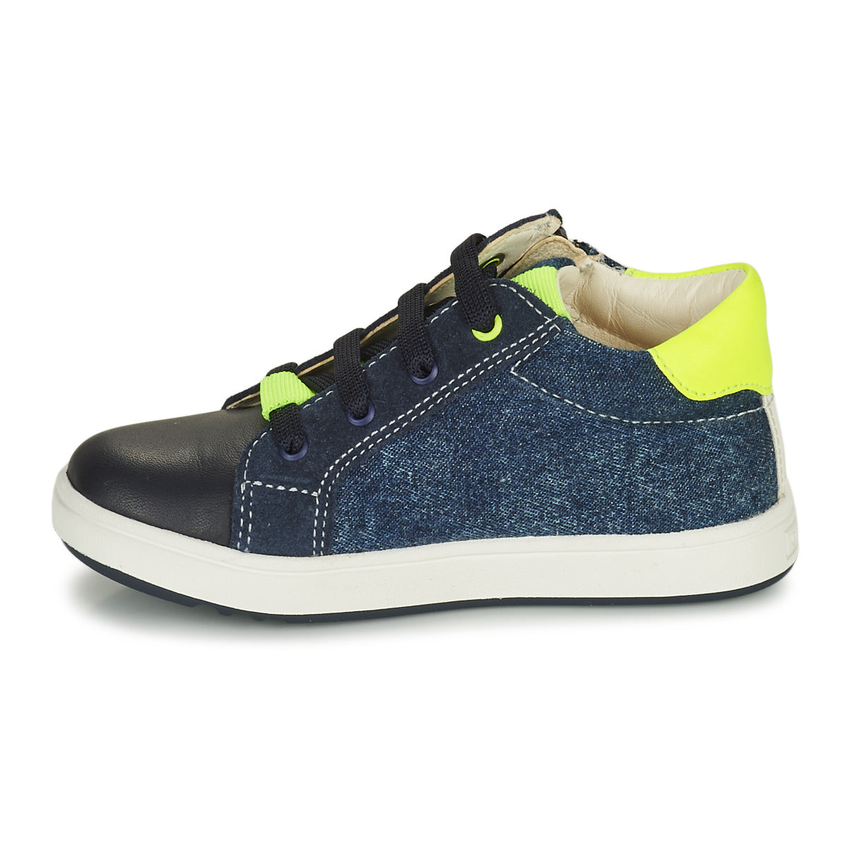 Scarpe bambini ragazzo Geox  B BIGLIA B. B - NAPPA+DENIM SL  Marine 