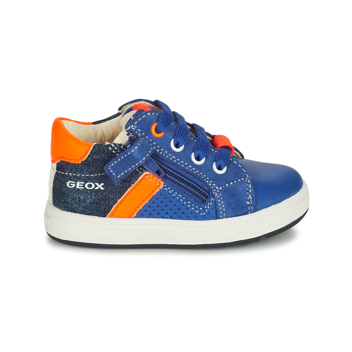 Scarpe bambini ragazzo Geox  B BIGLIA B. B - NAPPA+DENIM SL  Blu 