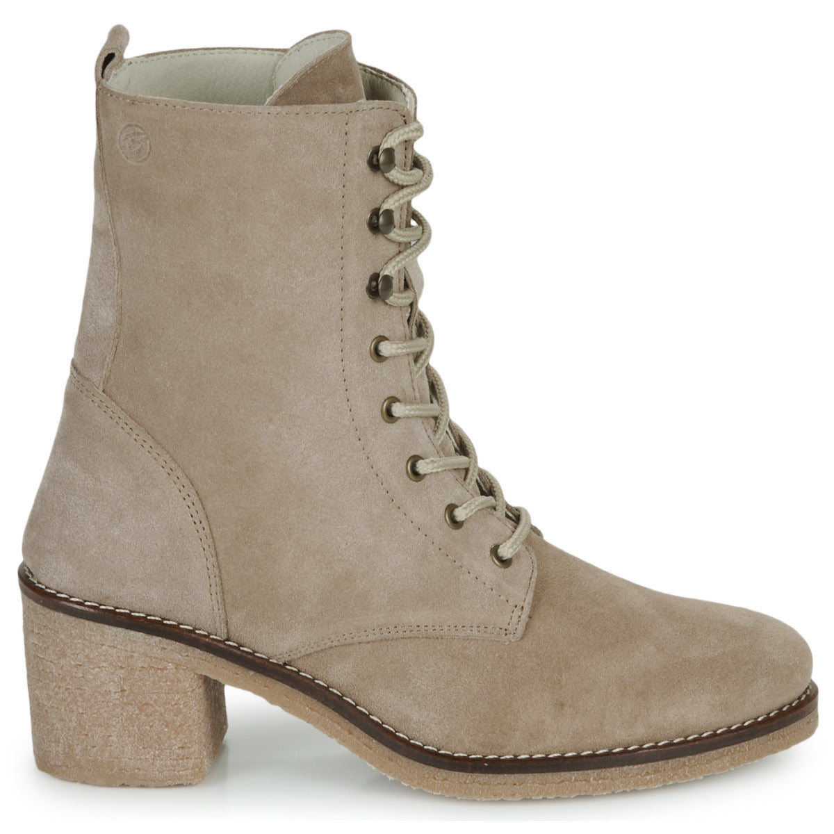 Betty London LATIFFA Beige women's ankle boots