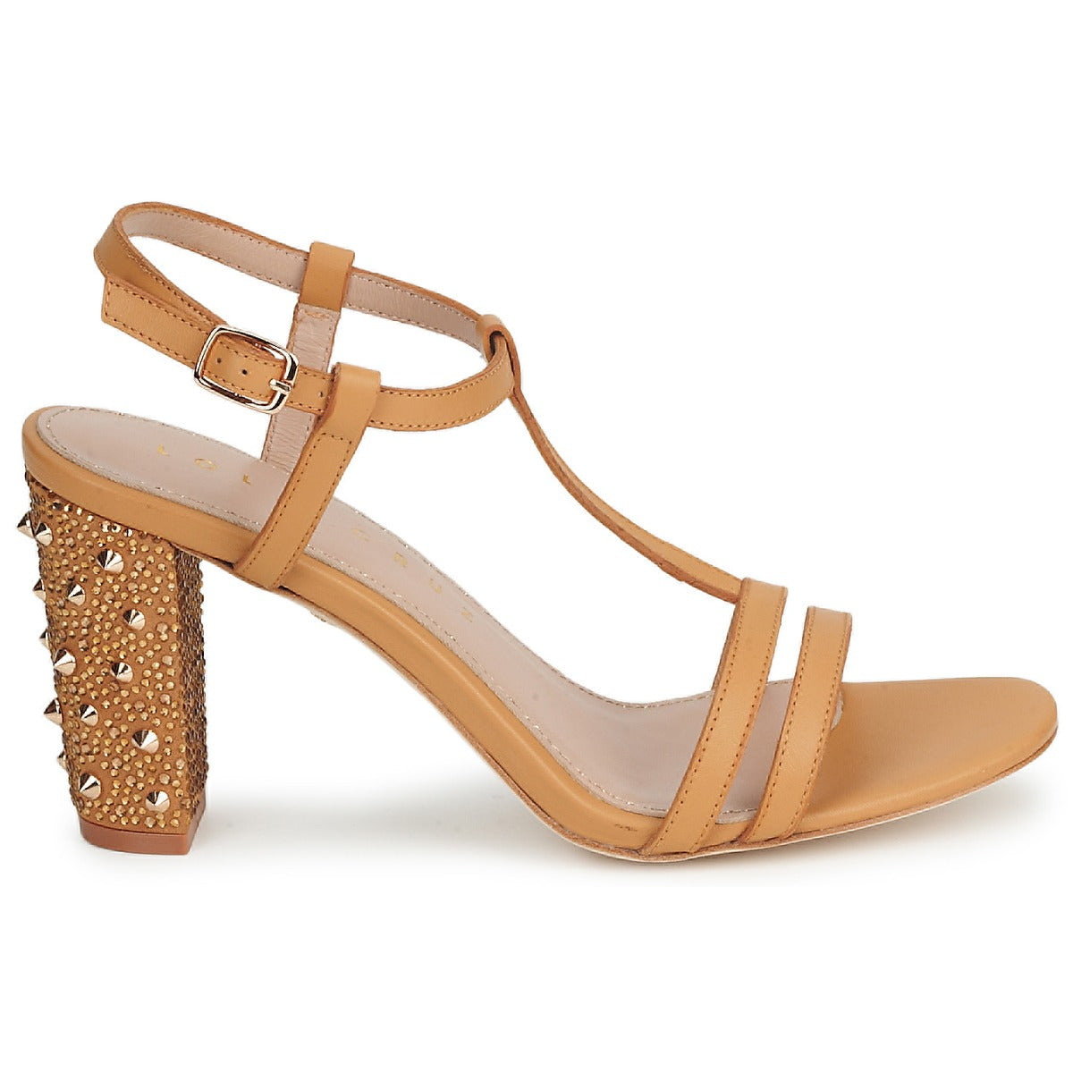 Sandali donne Lola Cruz  STUDDED  Beige 