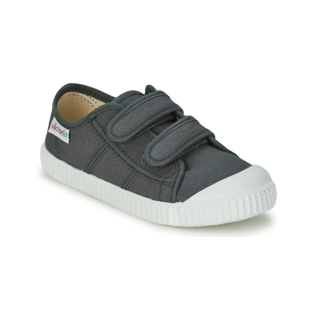 Scarpe bambini ragazzo Victoria  BLUCHER LONA DOS VELCROS  Grigio 