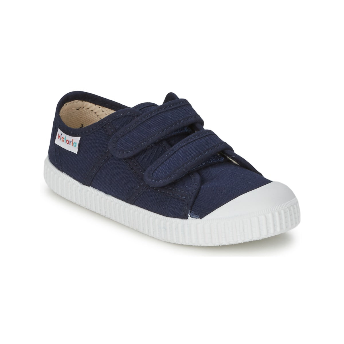 Scarpe bambini ragazzo Victoria  BLUCHER LONA DOS VELCROS  Blu 