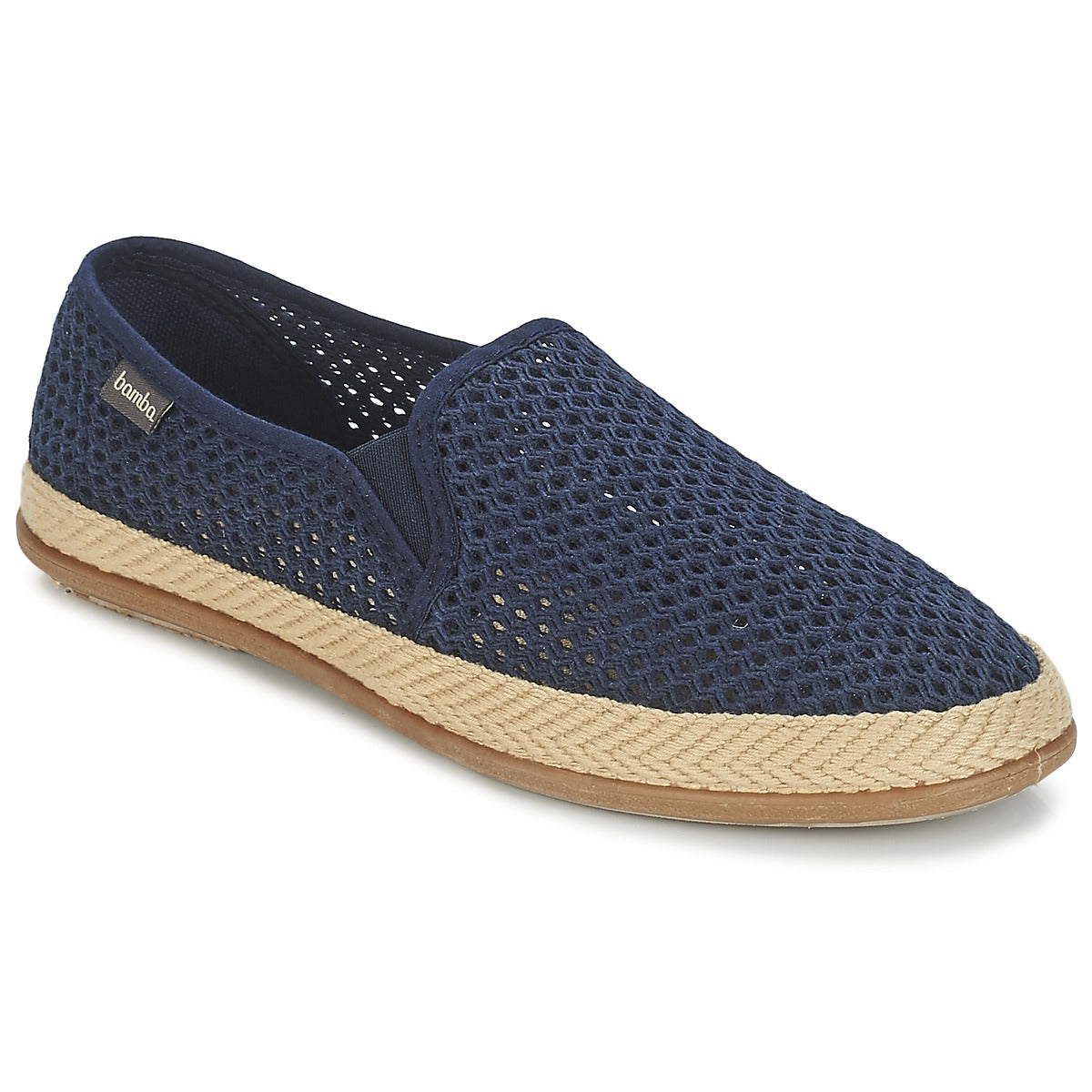 Scarpe Espadrillas uomini Bamba By Victoria  COPETE ELASTICO REJILLA TRENZA  Blu 