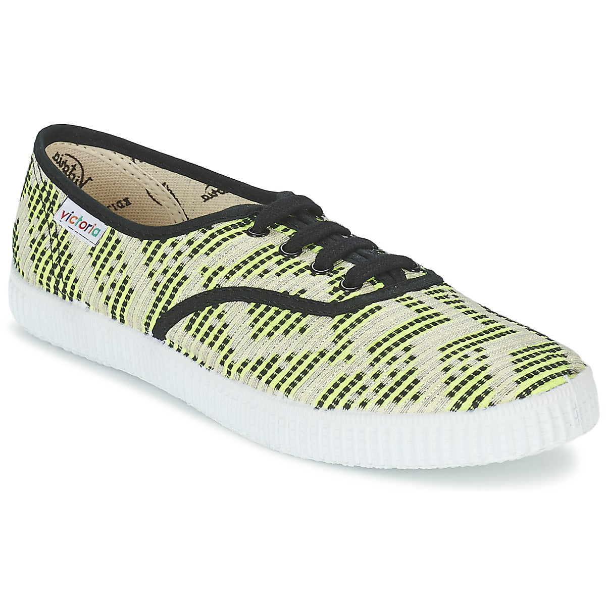 Sneakers basse donne Victoria  INGLES GEOMETRICO LUREX  Giallo 