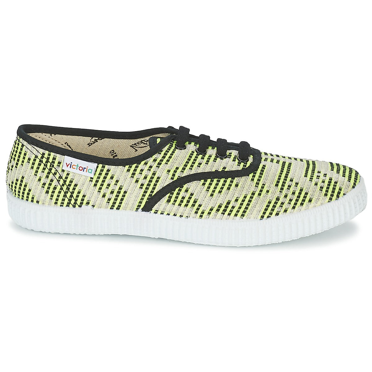 Sneakers basse donne Victoria  INGLES GEOMETRICO LUREX  Giallo 