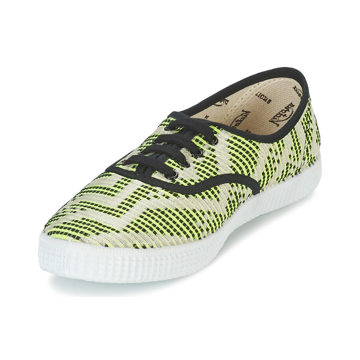 Sneakers basse donne Victoria  INGLES GEOMETRICO LUREX  Giallo 