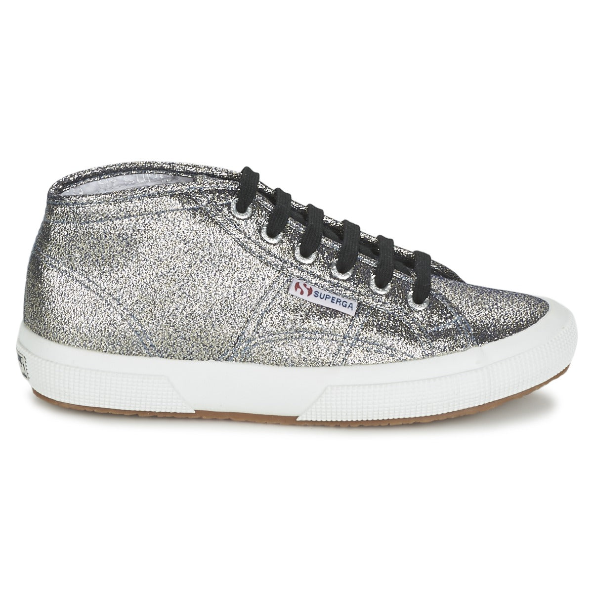 Sneakers alte donne Superga  2754 LAMEW  Argento 