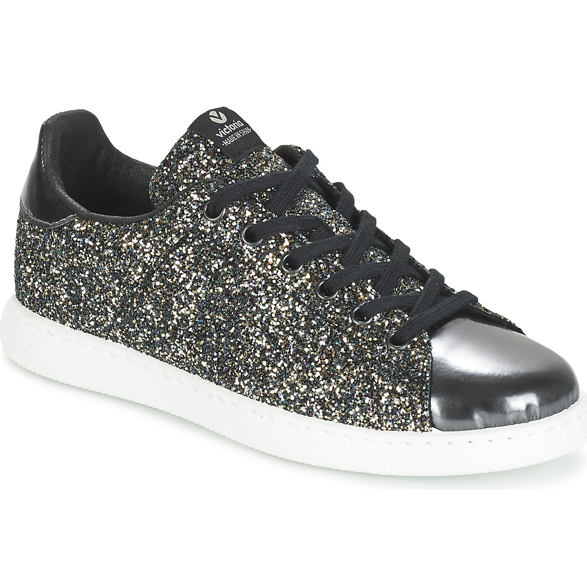 Sneakers basse donne Victoria  DEPORTIVO BASKET GLITTER  Grigio 