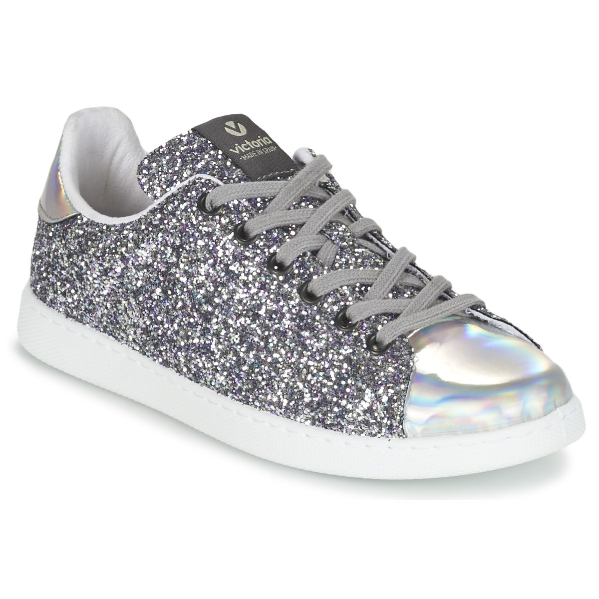 Sneakers basse donne Victoria  DEPORTIVO BASKET GLITTER  Argento 