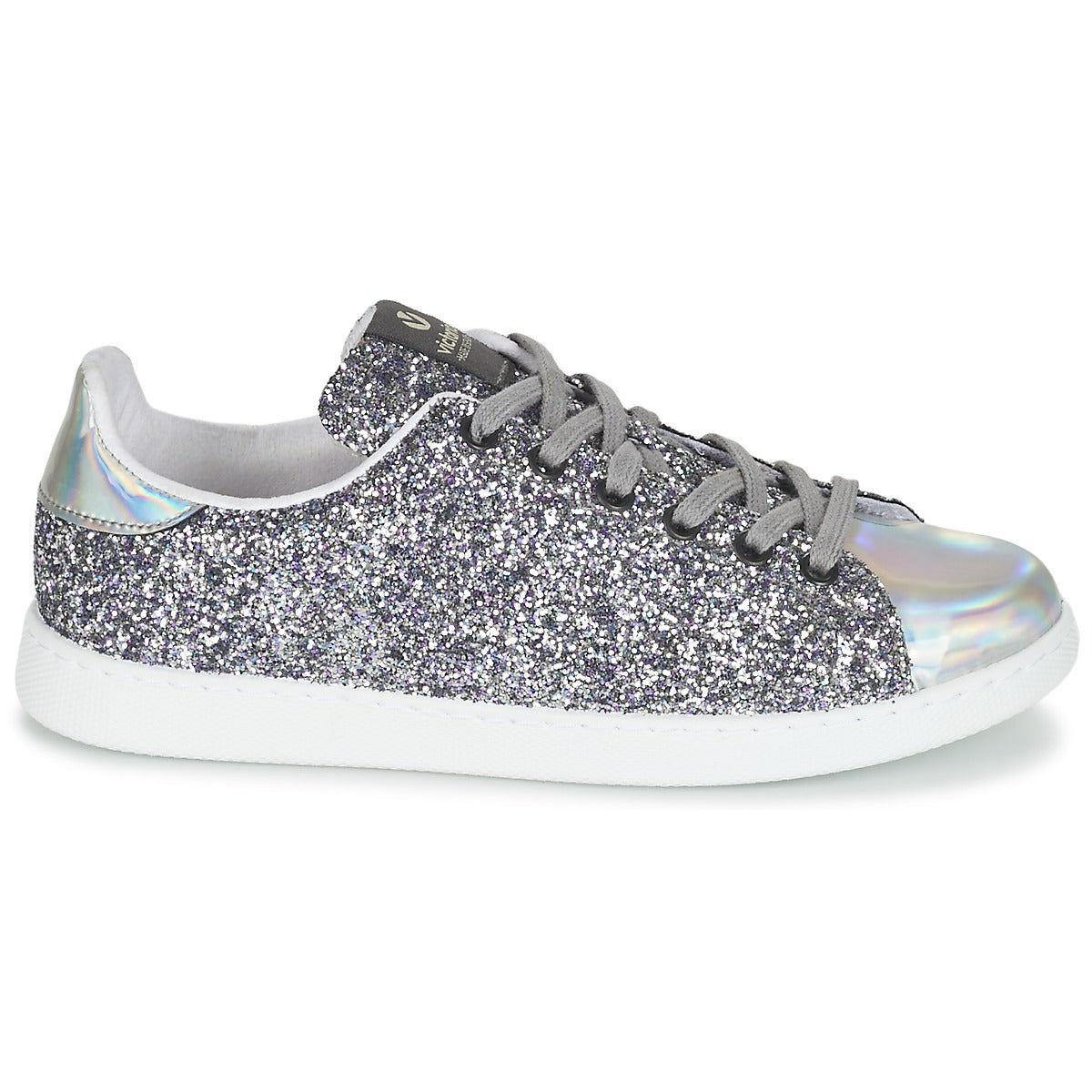 Sneakers basse donne Victoria  DEPORTIVO BASKET GLITTER  Argento 