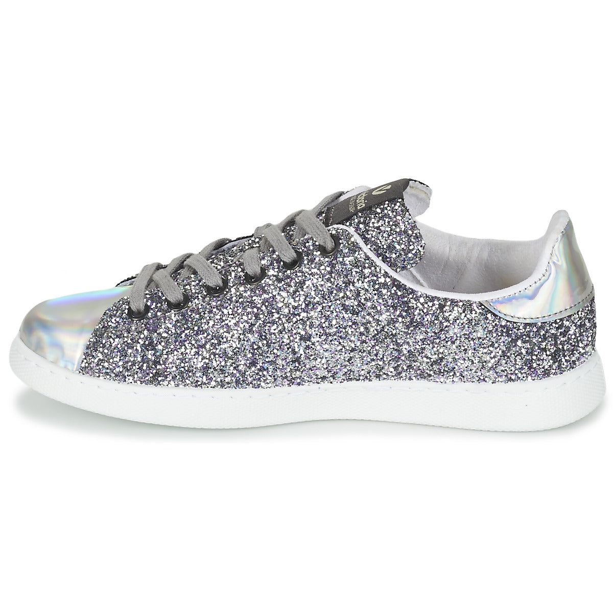 Sneakers basse donne Victoria  DEPORTIVO BASKET GLITTER  Argento 