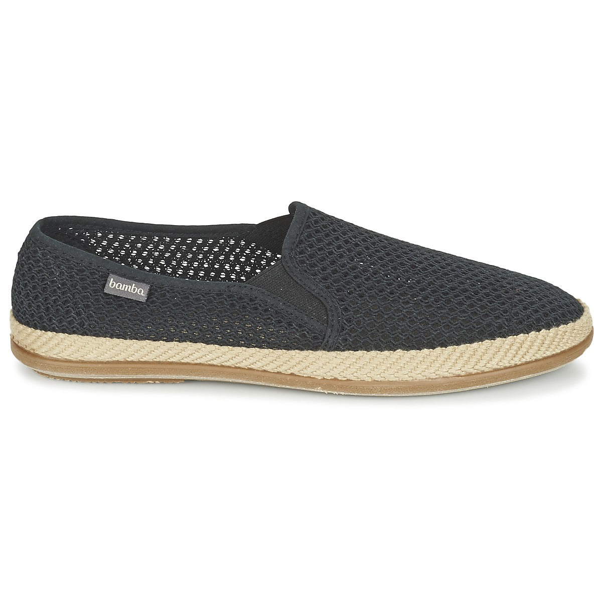 Scarpe Espadrillas uomini Bamba By Victoria  COPETE ELASTICO REJILLA TRENZA  Nero 