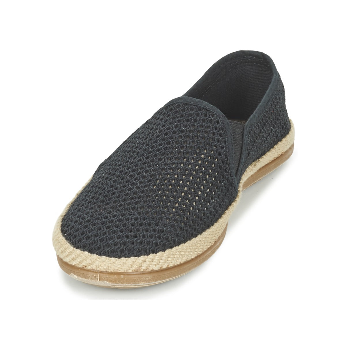 Scarpe Espadrillas uomini Bamba By Victoria  COPETE ELASTICO REJILLA TRENZA  Nero 