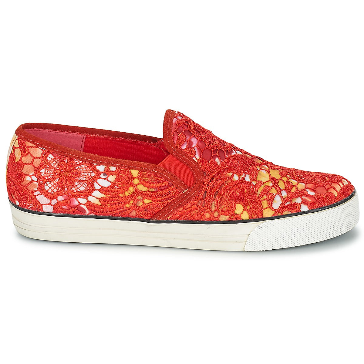 Scarpe donne Colors of California  LACE SLIP  Rosso 